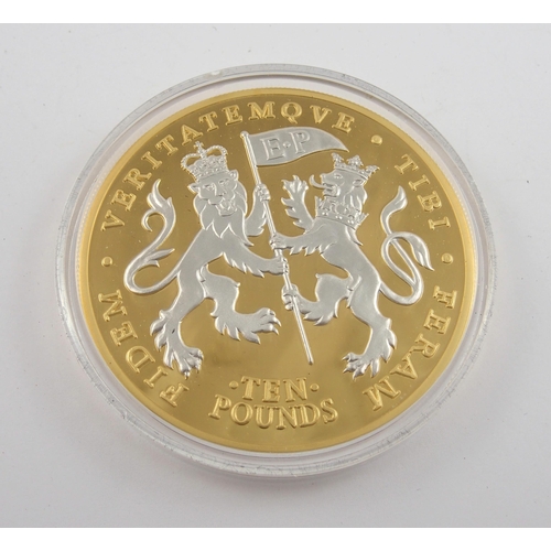 338 - A 2011 Elizabeth II Jersey proof 5oz gold ten pounds