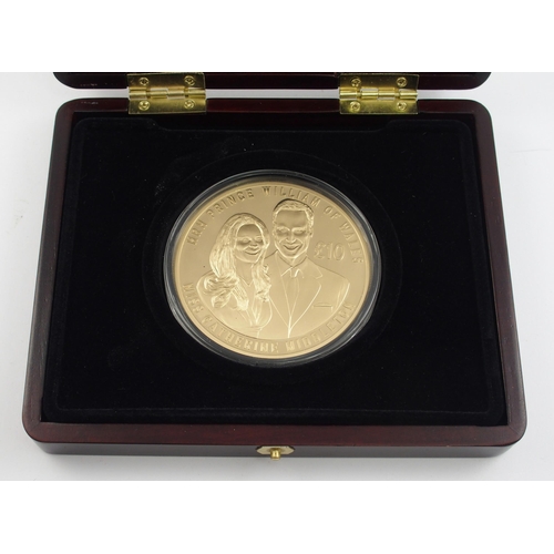 339 - A 2011 Royal Wedding Jersey proof 5oz gold ten pounds