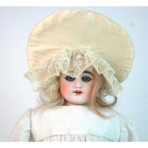 350 - A German bisque-headed shoulder head doll