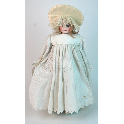 350 - A German bisque-headed shoulder head doll