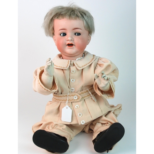 350 - A German bisque-headed shoulder head doll