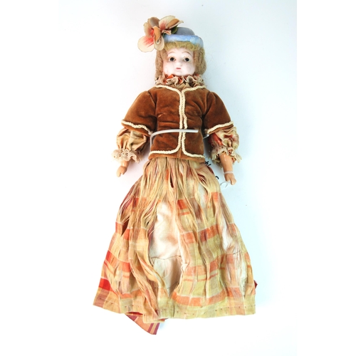 352 - A circa 1880s poured wax doll