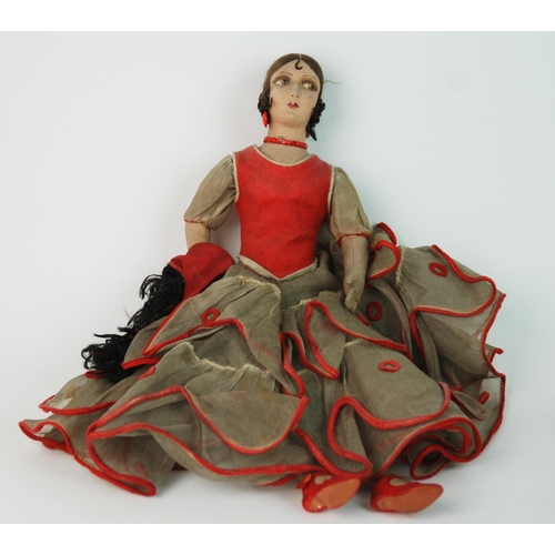 362 - A Lenci style flamenco doll