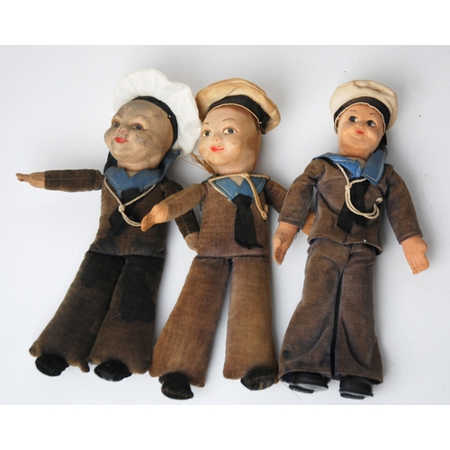 367 - Two Norah Wellings sailor dolls