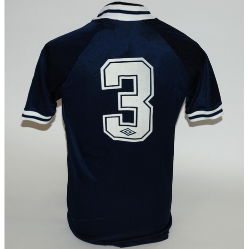 403 - A blue Scotland 1982 World Cup short-sleeved shirt