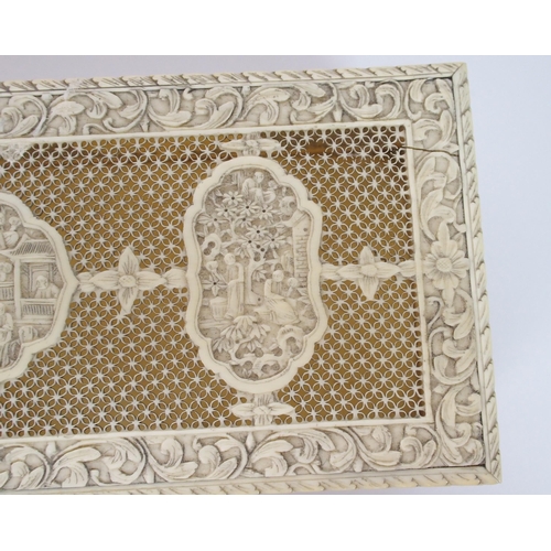 65 - A Cantonese ivory rectangular box