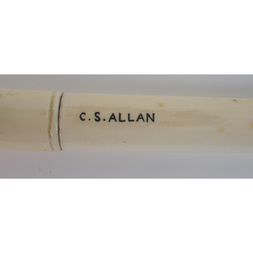 74 - An Indian ivory walking stick