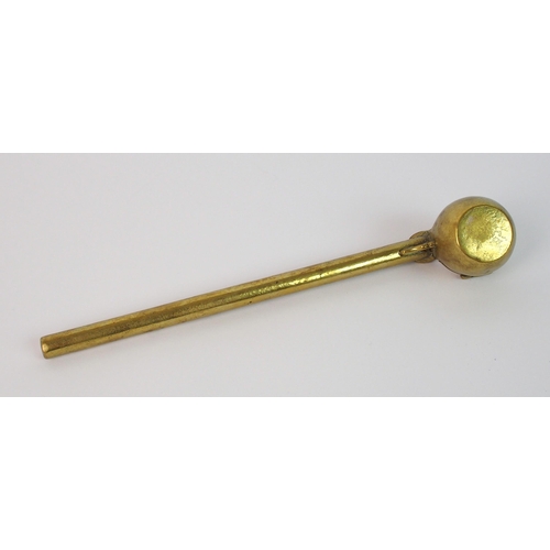 75 - A Persian brass qualmadan