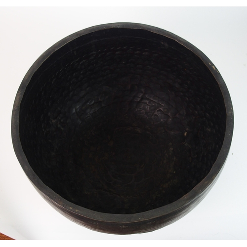 77 - A Chinese bronze hammered gong