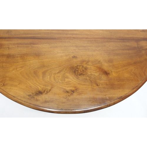 787 - A Victorian walnut circular breakfast table