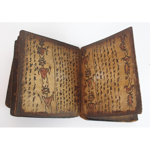 81 - A Sumatran book of Divination the double sided book