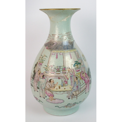 84 - A Chinese baluster vase