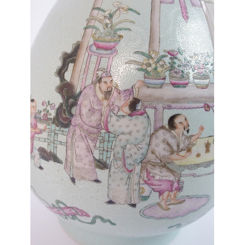 84 - A Chinese baluster vase