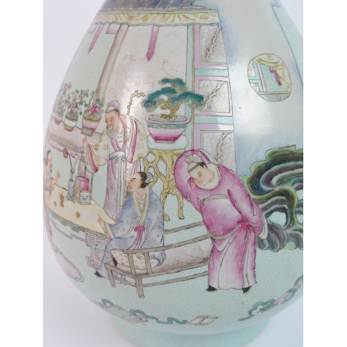 84 - A Chinese baluster vase