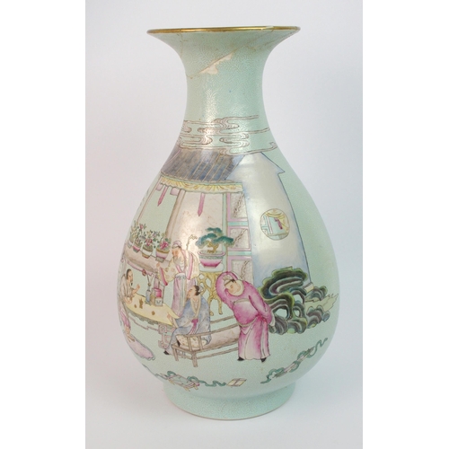 84 - A Chinese baluster vase