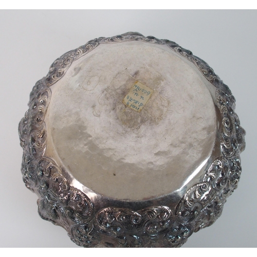 91 - A Burmese white metal bowl