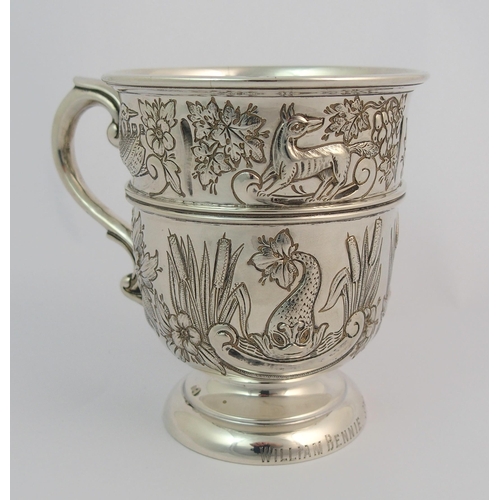 156 - A silver tankard