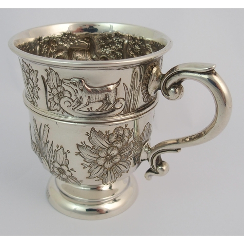 156 - A silver tankard