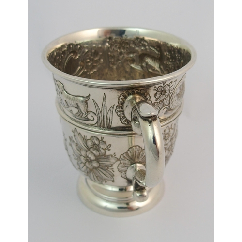 156 - A silver tankard