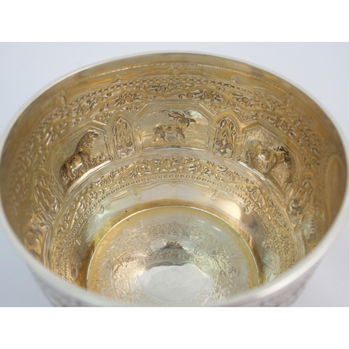 157 - A silver christening bowl