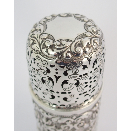 164 - A Victorian silver sugar castor