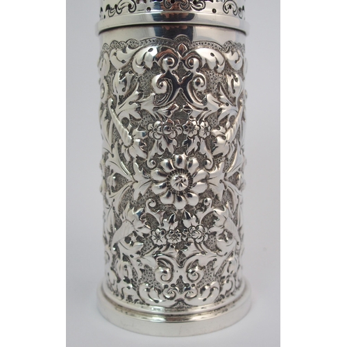 164 - A Victorian silver sugar castor