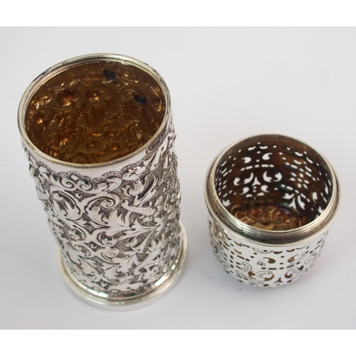 164 - A Victorian silver sugar castor