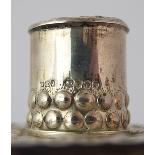 178 - A Continental silver tea caddy (possibly Dutch)