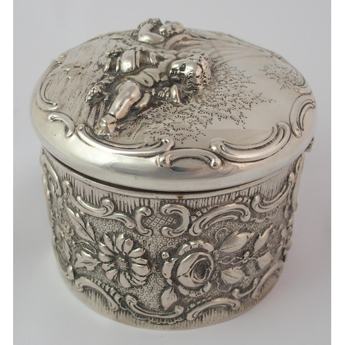 179 - A Continental silver box (possibly Dutch)