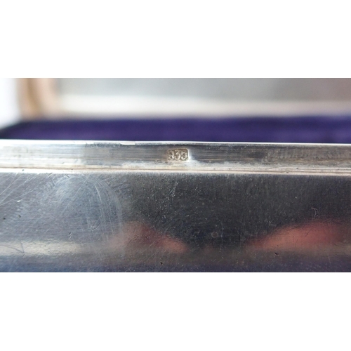 180 - A Continental silver travel jewellery box (marked 935)