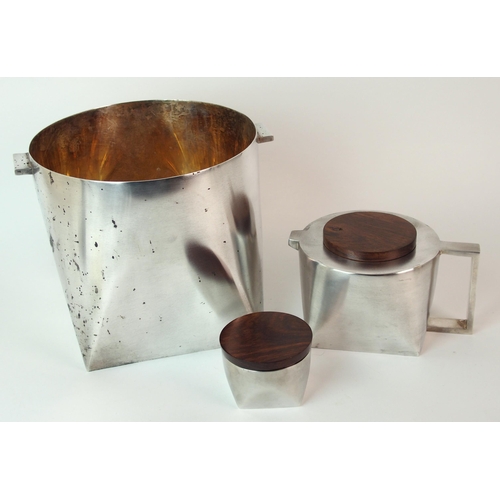 183 - A 20th Century design white metal ice pail