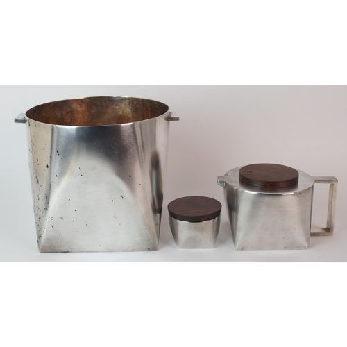 183 - A 20th Century design white metal ice pail