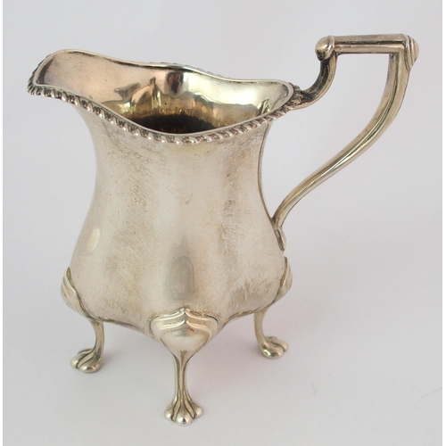 184 - A three piece silver tea service