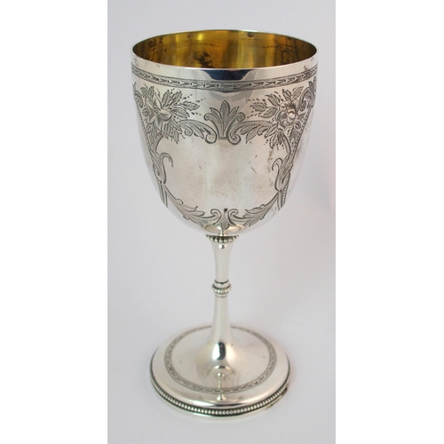 185 - A Victorian goblet