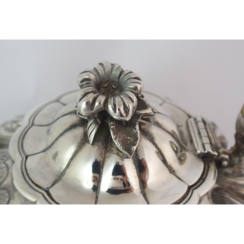 187 - A 19th Century silver teapot