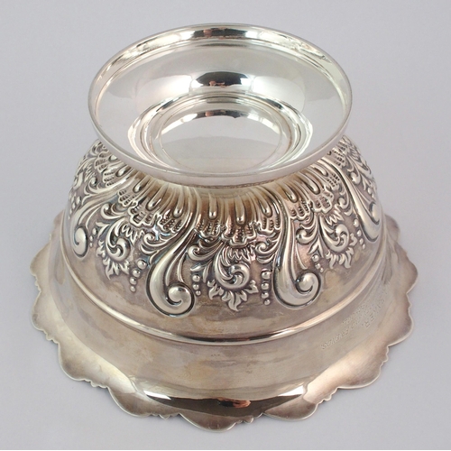 189 - A silver presentation bowl