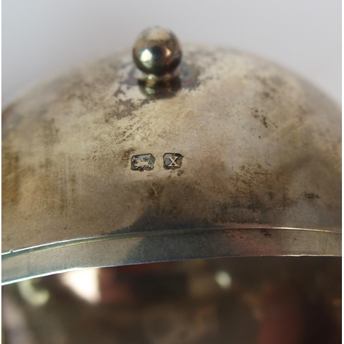 191 - A spherical silver pomander