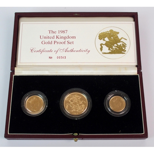 207 - Great Britain 1987 gold proof set