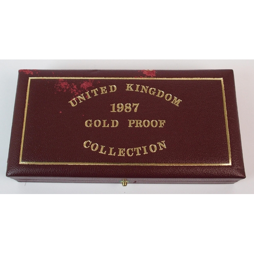 207 - Great Britain 1987 gold proof set