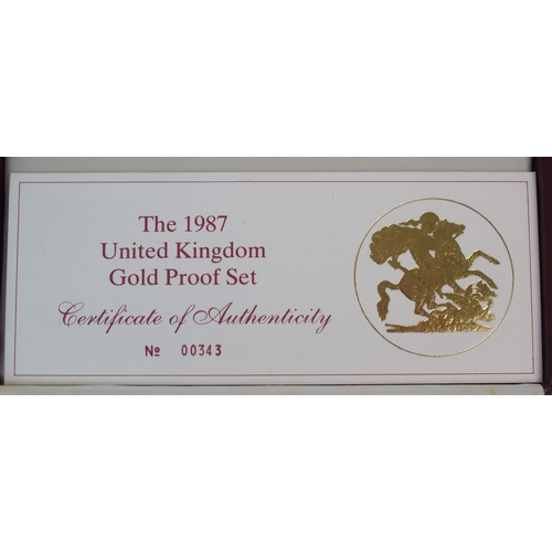 207 - Great Britain 1987 gold proof set