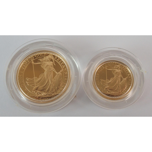 208 - Great Britain 1988 Britannia gold proof 2 coin set