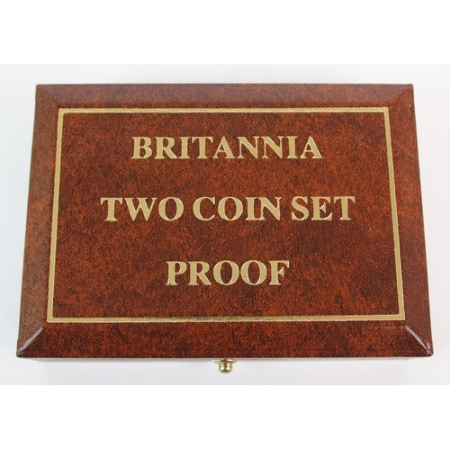 208 - Great Britain 1988 Britannia gold proof 2 coin set