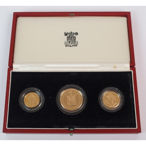 210 - Great Britain 1489 - 1989 gold proof set