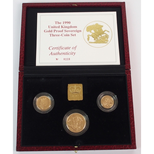 211 - Great Britain 1990 gold proof set