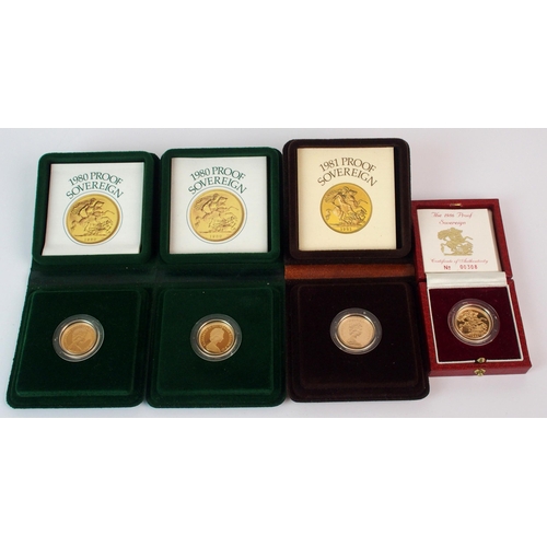 215 - Great Britain proof gold sovereigns