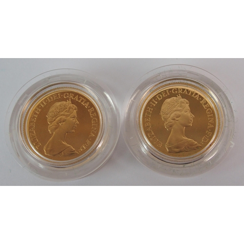 215 - Great Britain proof gold sovereigns