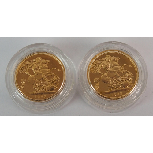 215 - Great Britain proof gold sovereigns