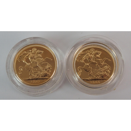 215 - Great Britain proof gold sovereigns