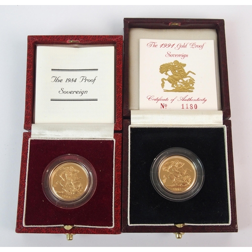 216 - Great Britain gold proof sovereigns