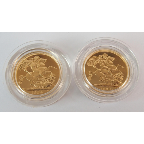 216 - Great Britain gold proof sovereigns